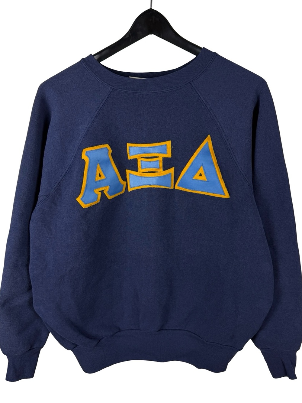 Vintage 80s Alpha Xi Delta Made In USA Sorority Pullover Sweatshirt Size L